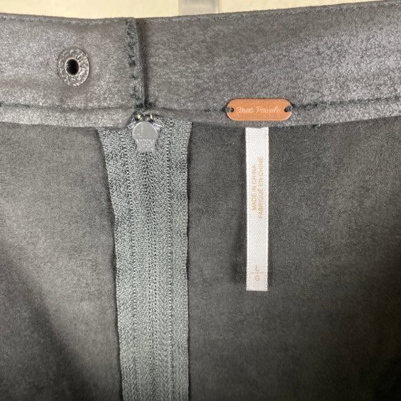 NWT Free People: Rumi Ruched Suede Mini Skirt - Picture 6 of 6